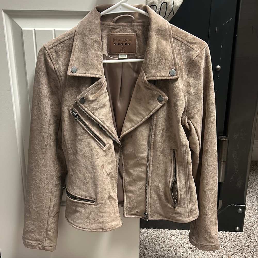 Suede Blank NYC Bomber Jacket